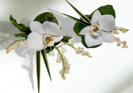 Corsage Phalaenopsis met Lelietje van Dalen