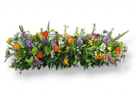 Rouwarrangement 'Natuurlijke pluktuin'