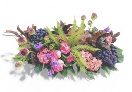 Rouwarrangement 'Tissie druiven'